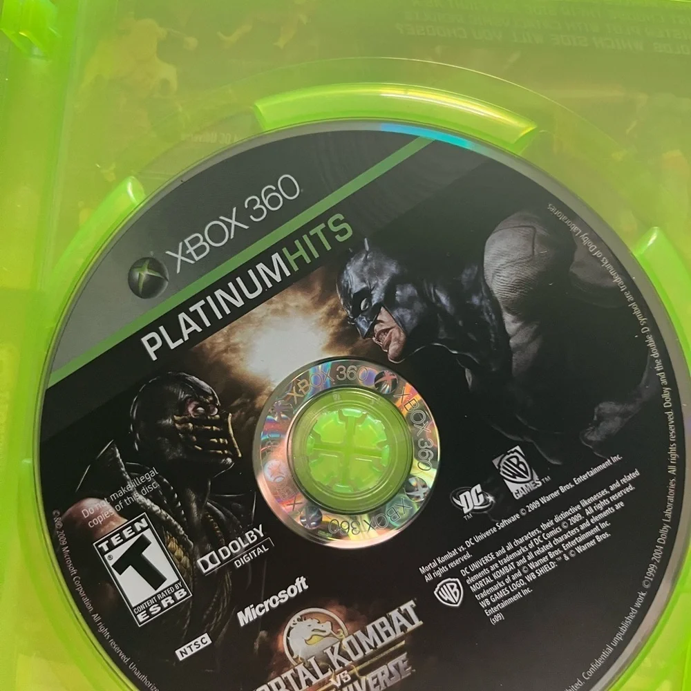 Mortal Kombat vs. DC Universe 360 Game - Green Case